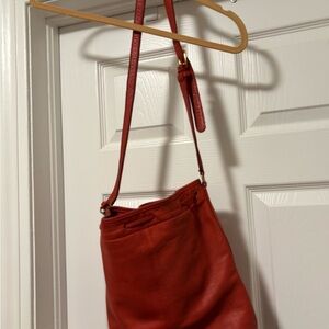 Coach Vibrant Red Leather Shoulder Bag